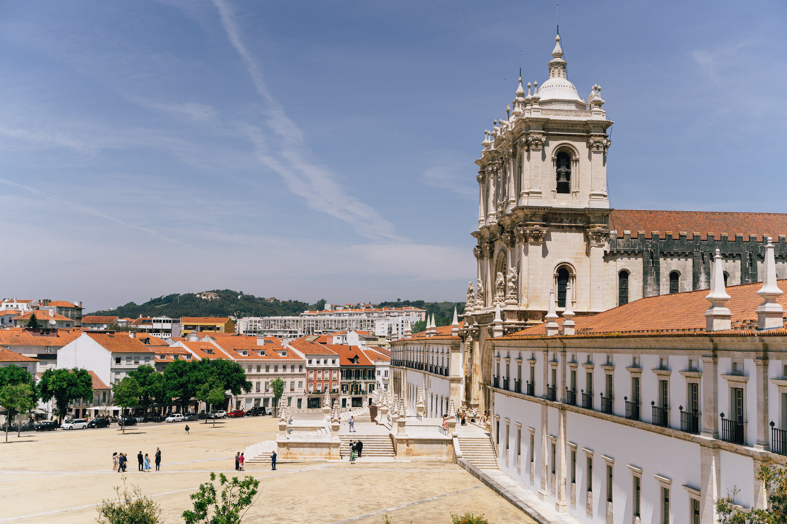 Vista do Mosteiro de Alcobaça junto à quinta