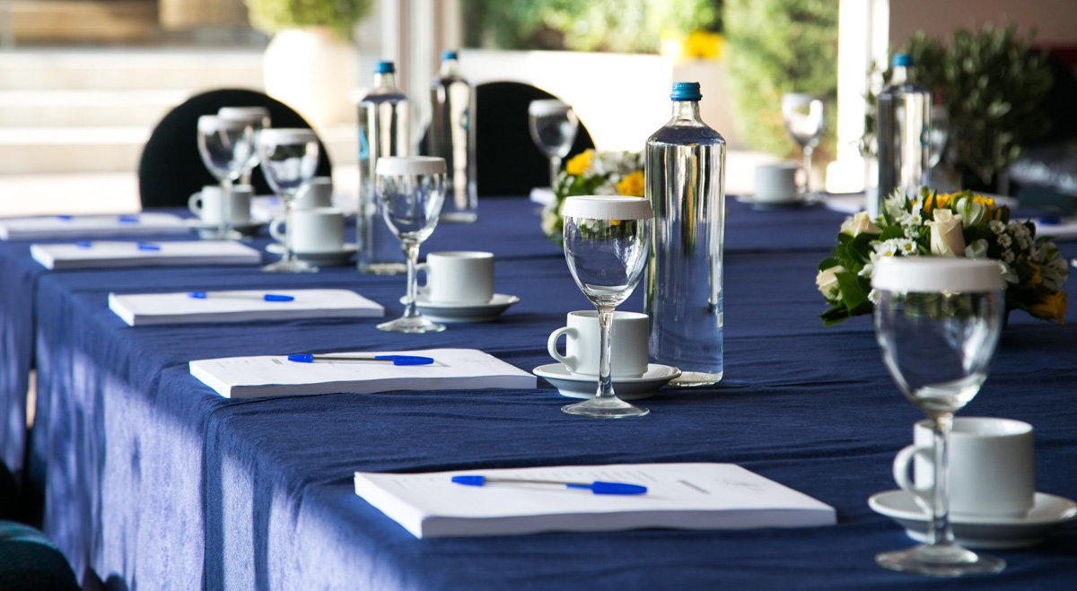 Evento corporativo na quinta